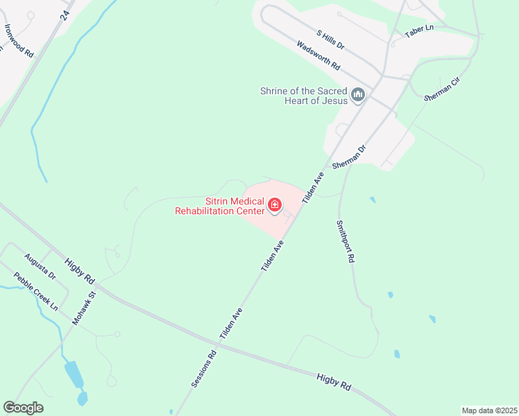 map of restaurants, bars, coffee shops, grocery stores, and more near 2050 Tilden Ave in New Hartford