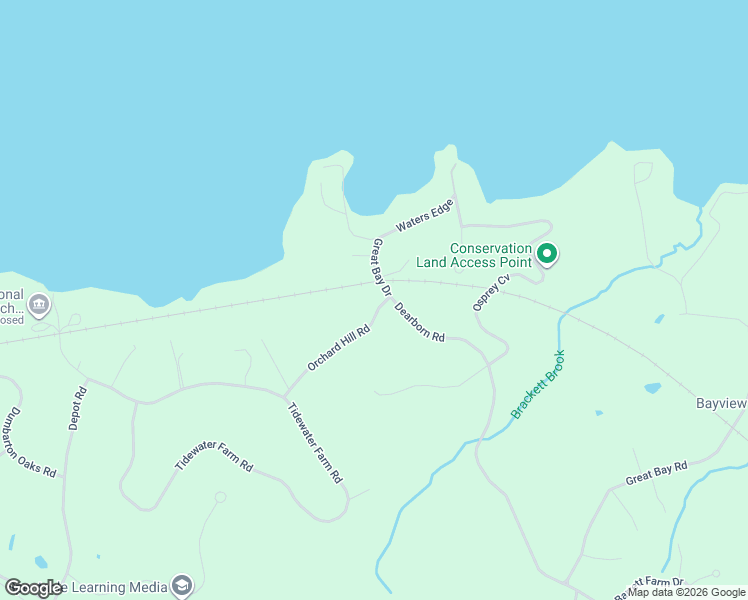 map of restaurants, bars, coffee shops, grocery stores, and more near 272 Dearborn Road in Greenland