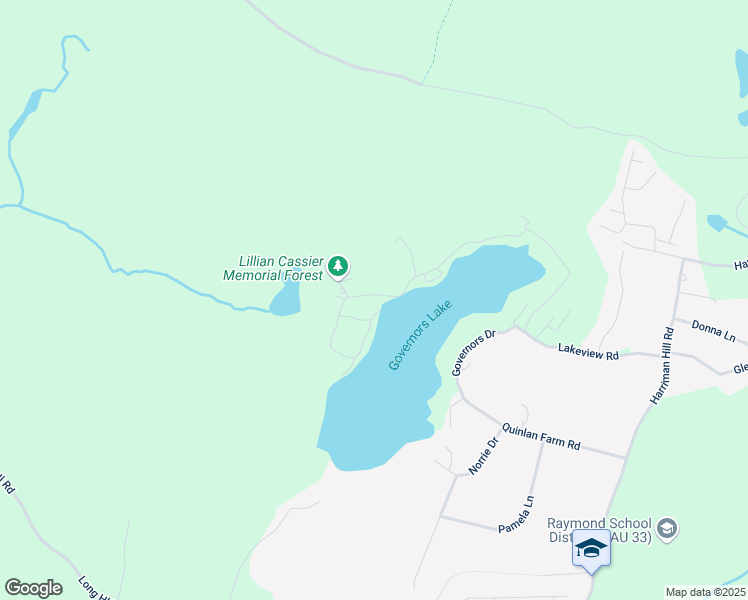 map of restaurants, bars, coffee shops, grocery stores, and more near 75 West Shore Drive in Raymond