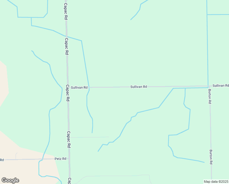 map of restaurants, bars, coffee shops, grocery stores, and more near 14835 Sullivan Road in Capac