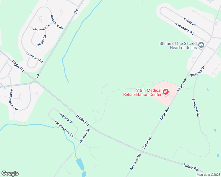 map of restaurants, bars, coffee shops, grocery stores, and more near 101 Sitrin Lane in New Hartford