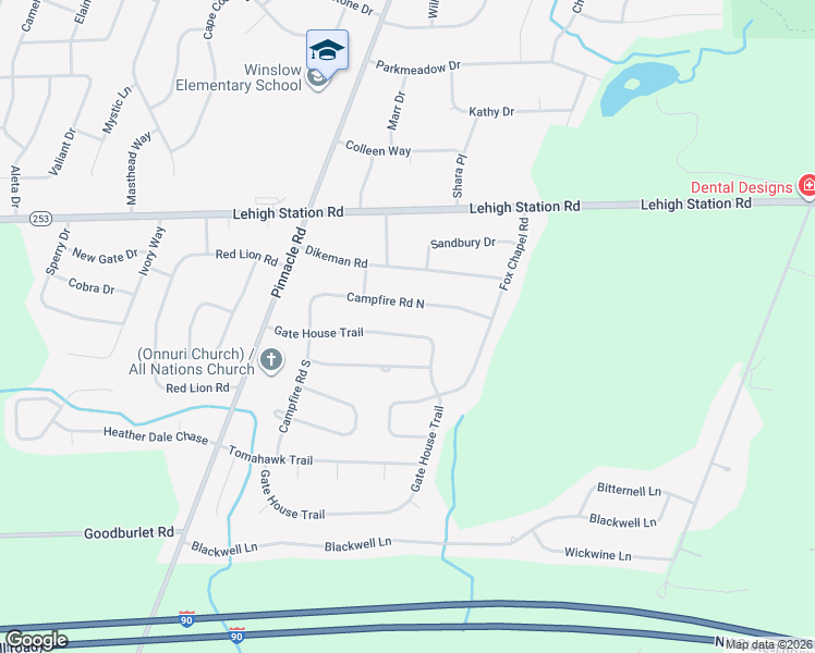 map of restaurants, bars, coffee shops, grocery stores, and more near 78 Gate House Trail in Henrietta