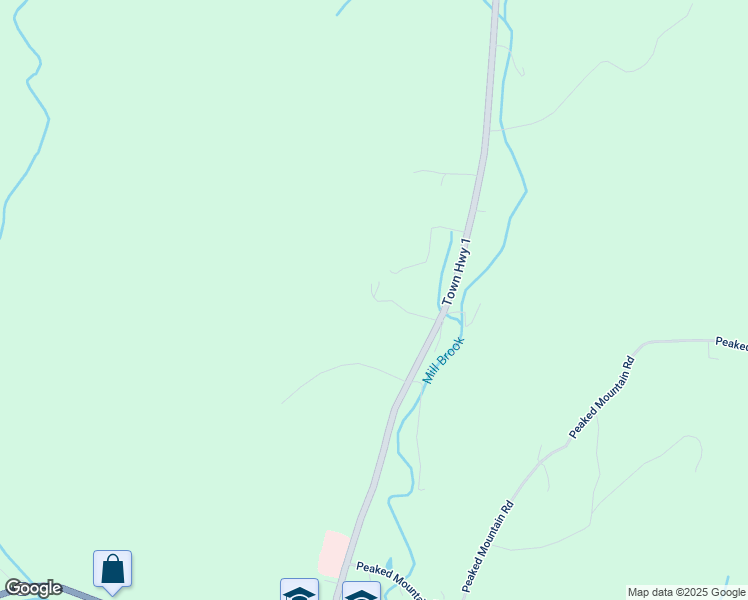 map of restaurants, bars, coffee shops, grocery stores, and more near 305 Ober Hill Road in Townshend