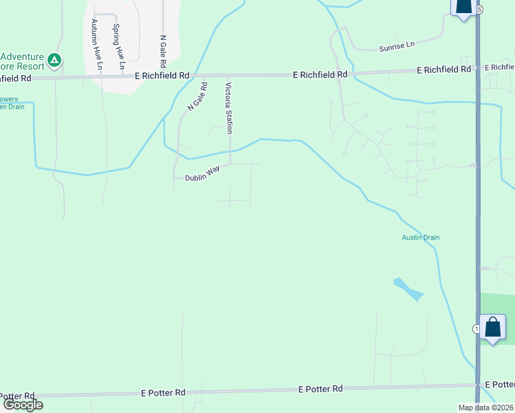 map of restaurants, bars, coffee shops, grocery stores, and more near 3362 Baltour Drive in Davison