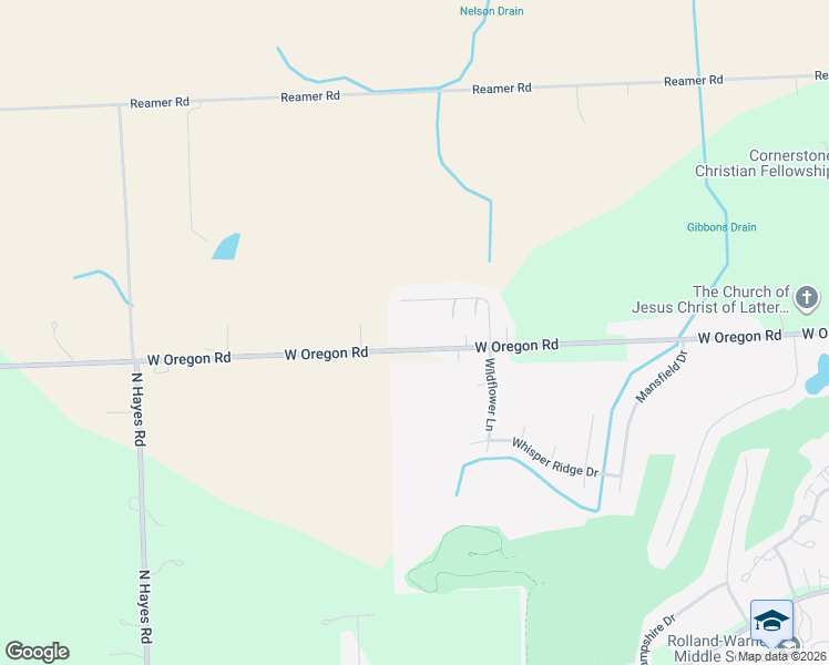 map of restaurants, bars, coffee shops, grocery stores, and more near 3484 West Oregon Road in Lapeer