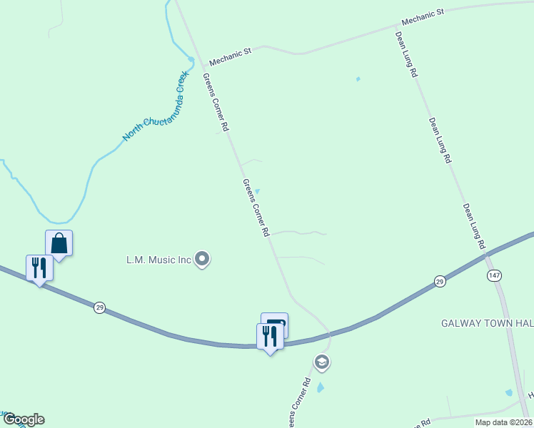 map of restaurants, bars, coffee shops, grocery stores, and more near 6010 Greens Corner Road in Galway
