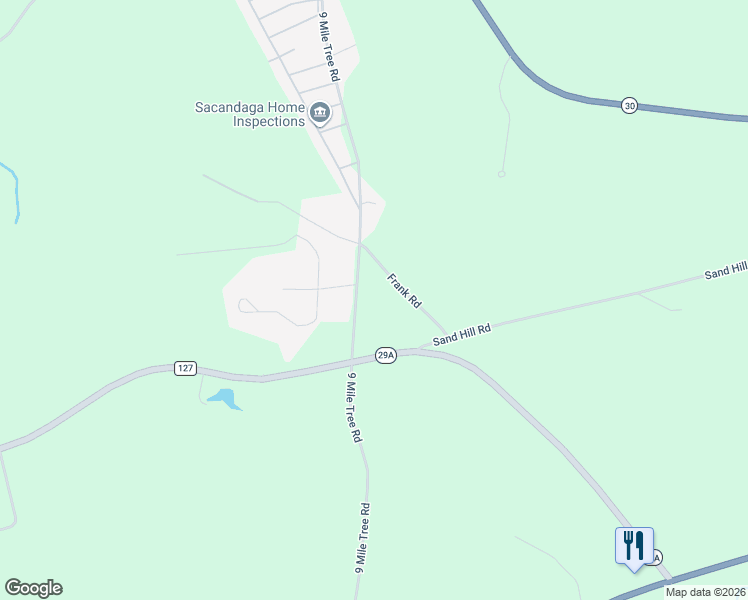 map of restaurants, bars, coffee shops, grocery stores, and more near 283 9 Mile Tree Road in Gloversville