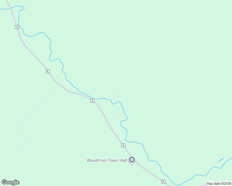 map of restaurants, bars, coffee shops, grocery stores, and more near 15198 Cty K in Woodman