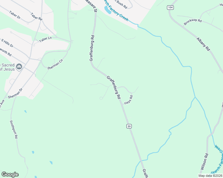 map of restaurants, bars, coffee shops, grocery stores, and more near 2955 Graffenburg Road in New Hartford
