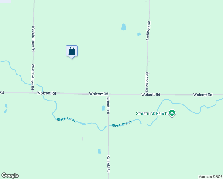 map of restaurants, bars, coffee shops, grocery stores, and more near 8640 Wolcott Road in Clarence Center