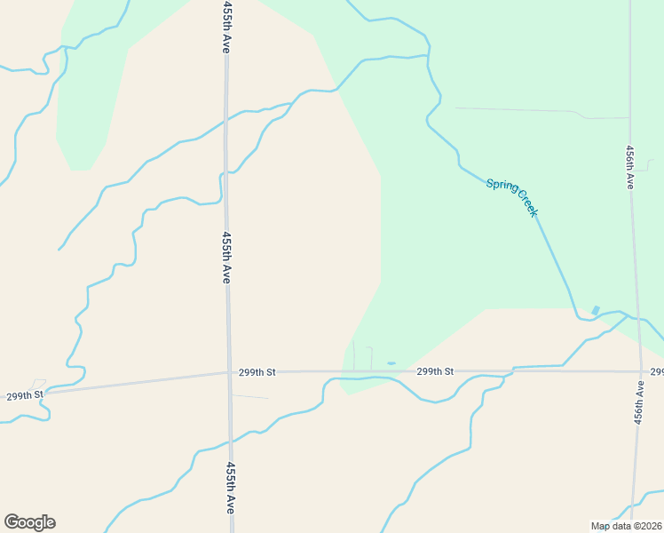 map of restaurants, bars, coffee shops, grocery stores, and more near 45534 299th Street in Wakonda