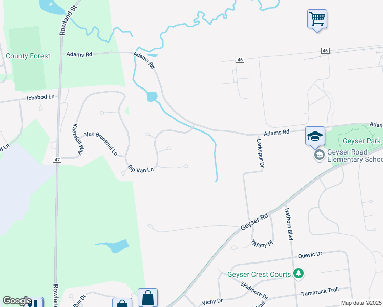map of restaurants, bars, coffee shops, grocery stores, and more near 14 Dutchess Ct in Saratoga Springs