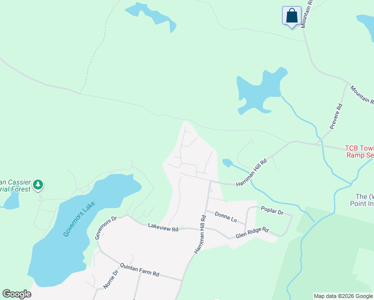 map of restaurants, bars, coffee shops, grocery stores, and more near 1 Eagles Landing in Raymond