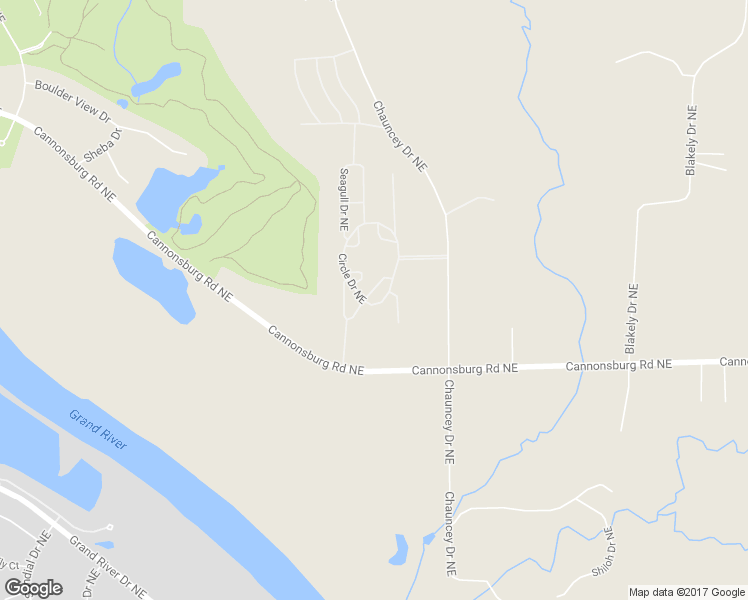 map of restaurants, bars, coffee shops, grocery stores, and more near 5329 Circle Drive Northeast in Plainfield charter Township