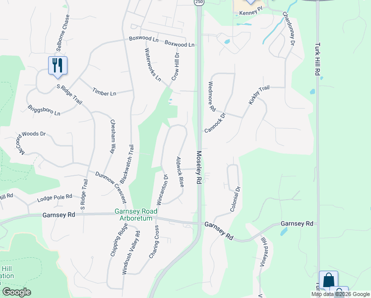 map of restaurants, bars, coffee shops, grocery stores, and more near 42 Aldwick Rise in Fairport