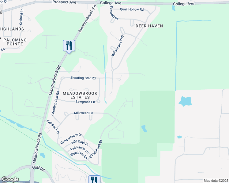map of restaurants, bars, coffee shops, grocery stores, and more near W264N2032 Deer Haven Court in Pewaukee