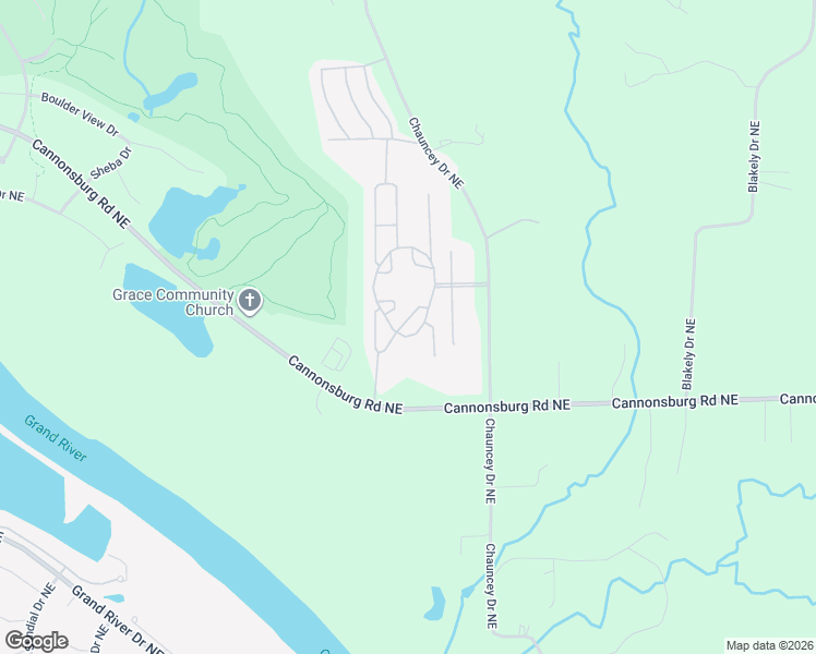 map of restaurants, bars, coffee shops, grocery stores, and more near 5329 Circle Drive Northeast in Plainfield charter Township