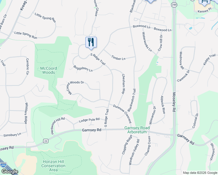 map of restaurants, bars, coffee shops, grocery stores, and more near 6 Inverness Circle in Fairport