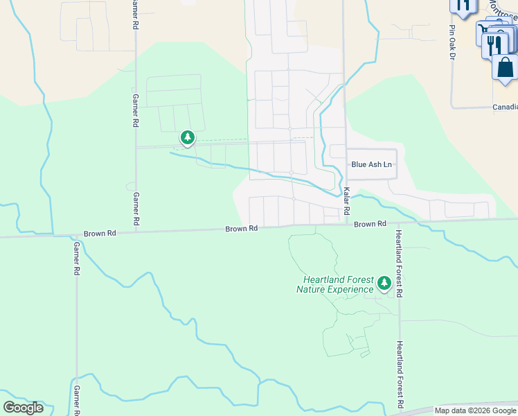 map of restaurants, bars, coffee shops, grocery stores, and more near 7811 Juneberry Drive in Niagara Falls
