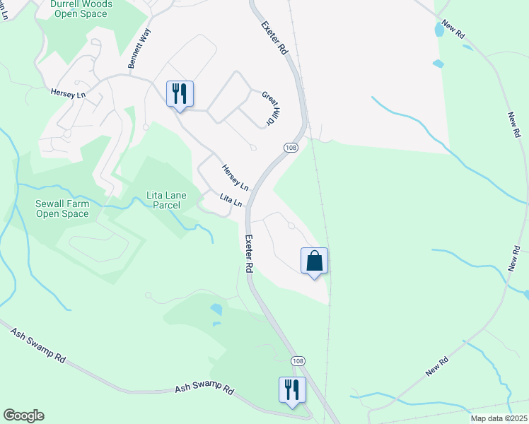 map of restaurants, bars, coffee shops, grocery stores, and more near 13 Stanorm Drive in Newmarket