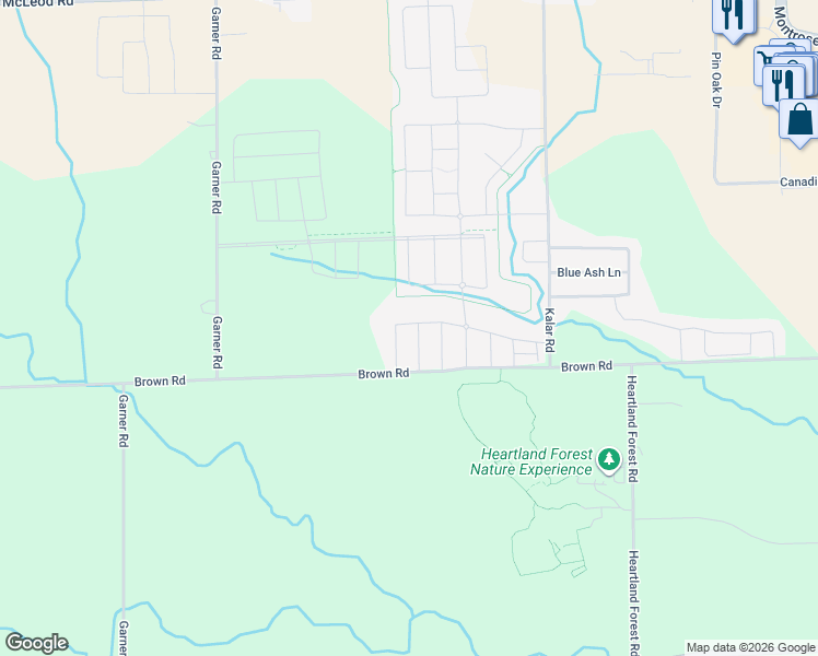 map of restaurants, bars, coffee shops, grocery stores, and more near 8476 Sweet Chestnut Drive in Niagara Falls