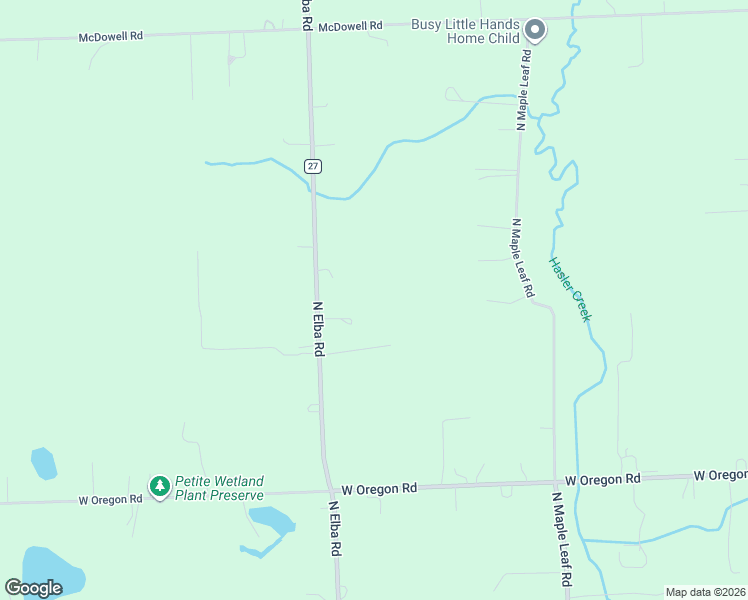 map of restaurants, bars, coffee shops, grocery stores, and more near 1204 North Elba Road in Lapeer