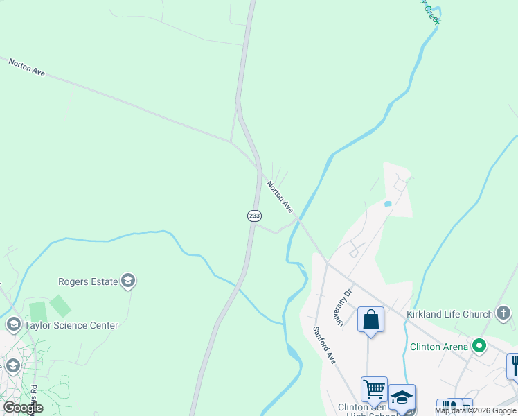 map of restaurants, bars, coffee shops, grocery stores, and more near 4080 Bristol Road in Clinton