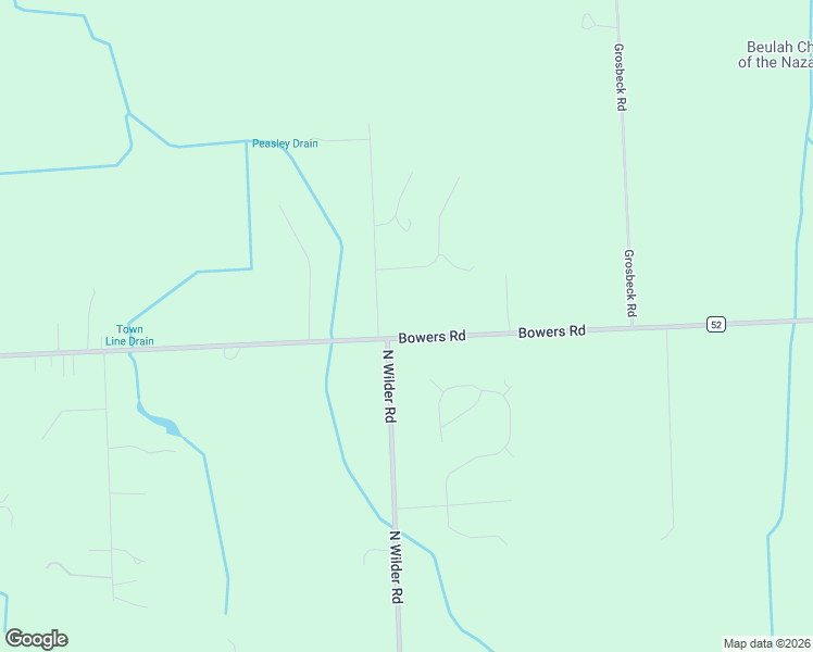 map of restaurants, bars, coffee shops, grocery stores, and more near 2519 Bowers Road in Lapeer