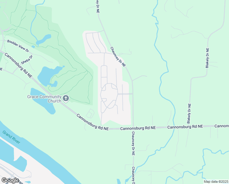 map of restaurants, bars, coffee shops, grocery stores, and more near 5305 Circle Drive Northeast in Plainfield charter Township