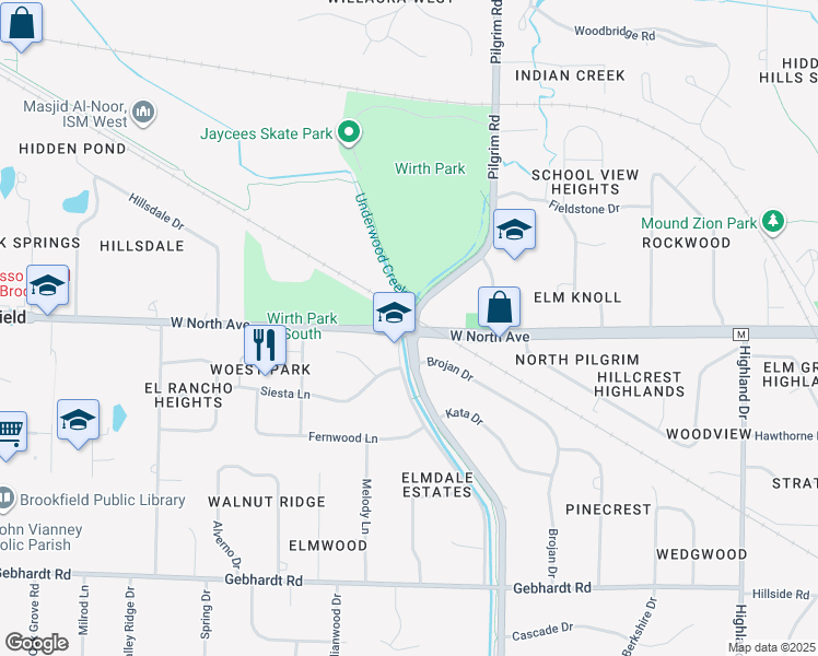 W North Ave & Pilgrim Rd, Brookfield WI Walk Score