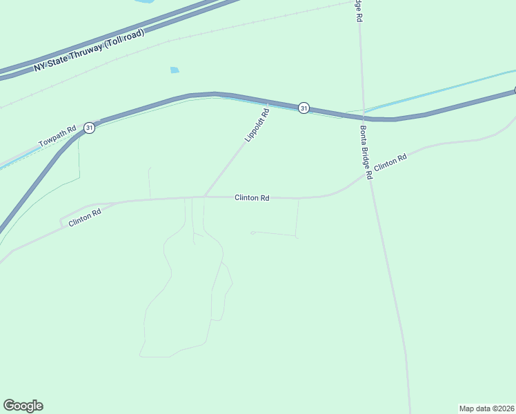 map of restaurants, bars, coffee shops, grocery stores, and more near 3420 Clinton Road in Jordan