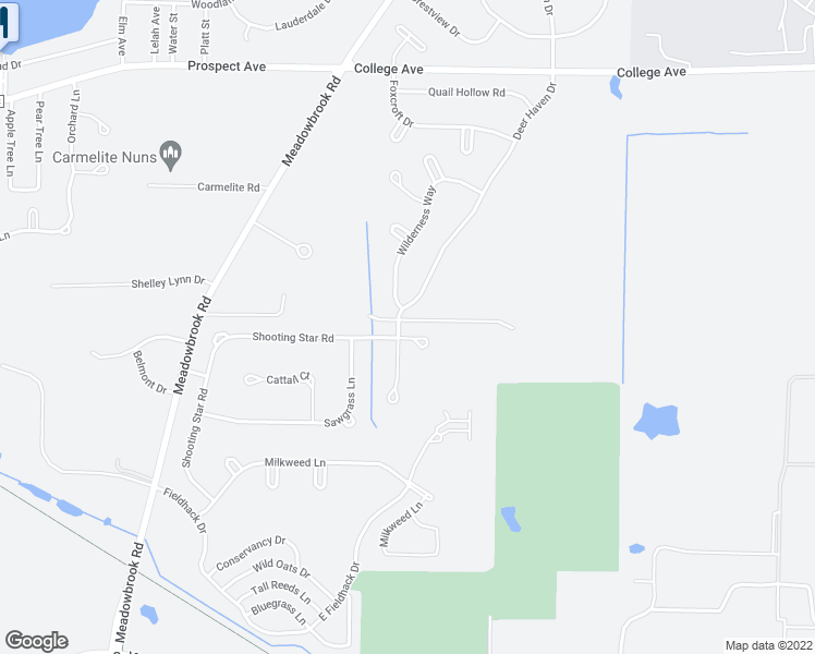 map of restaurants, bars, coffee shops, grocery stores, and more near N22W26454 Shooting Star Court in Pewaukee