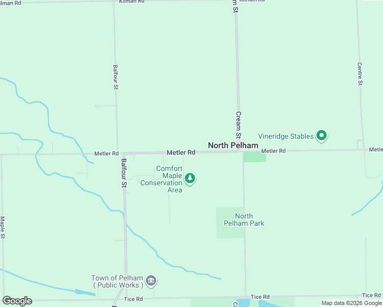 map of restaurants, bars, coffee shops, grocery stores, and more near 635 Metler Road in Pelham