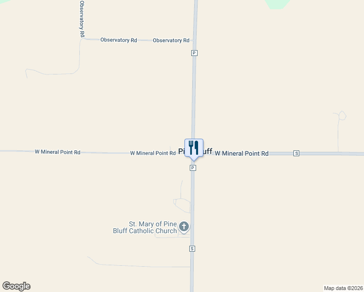 map of restaurants, bars, coffee shops, grocery stores, and more near 8655 West Mineral Point Road in Cross Plains