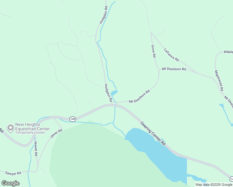 map of restaurants, bars, coffee shops, grocery stores, and more near 506 Mount Dearborn Road in Weare