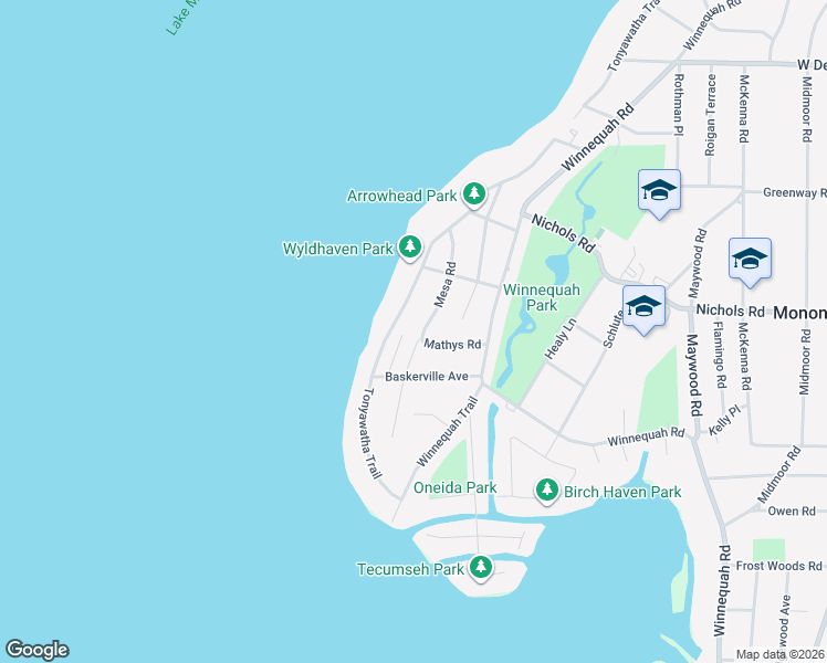 map of restaurants, bars, coffee shops, grocery stores, and more near 5304 Tonyawatha Trail in Monona