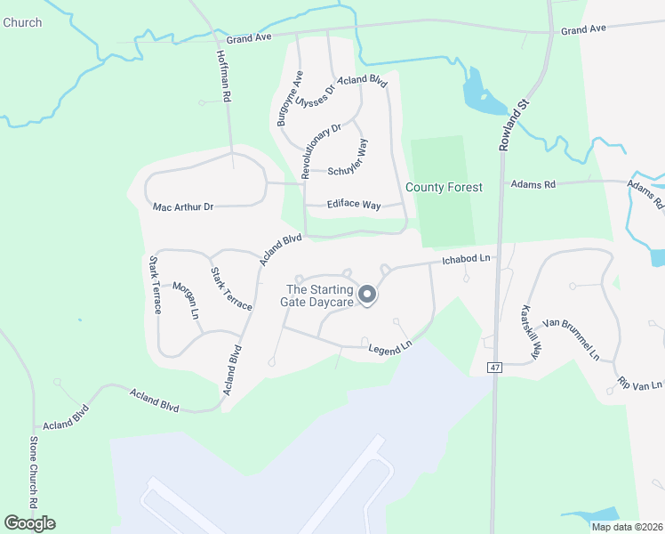 map of restaurants, bars, coffee shops, grocery stores, and more near 8 Van Tassell Lane in Ballston Spa