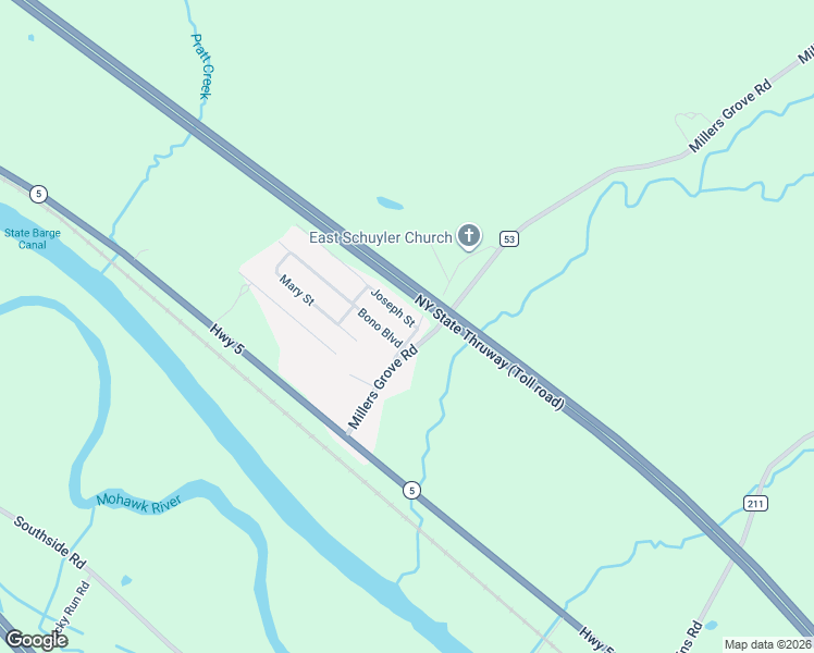 map of restaurants, bars, coffee shops, grocery stores, and more near 108 Bono Drive in Frankfort