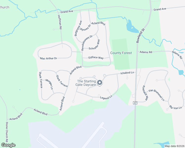 map of restaurants, bars, coffee shops, grocery stores, and more near 8 Van Tassell Lane in Ballston Spa
