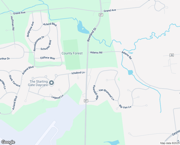 map of restaurants, bars, coffee shops, grocery stores, and more near 496 Rowland Street in Ballston Spa