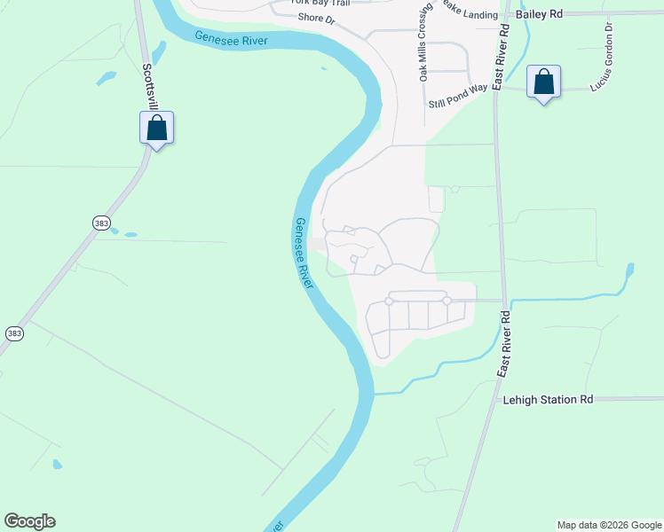 map of restaurants, bars, coffee shops, grocery stores, and more near 602 Rivers Run in Rochester