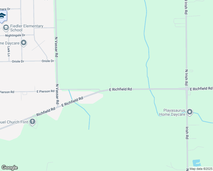 map of restaurants, bars, coffee shops, grocery stores, and more near 7209 East Richfield Road in Davison