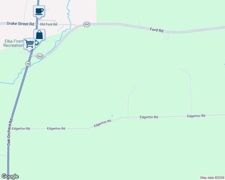 map of restaurants, bars, coffee shops, grocery stores, and more near 4529 Edgerton Road in Elba