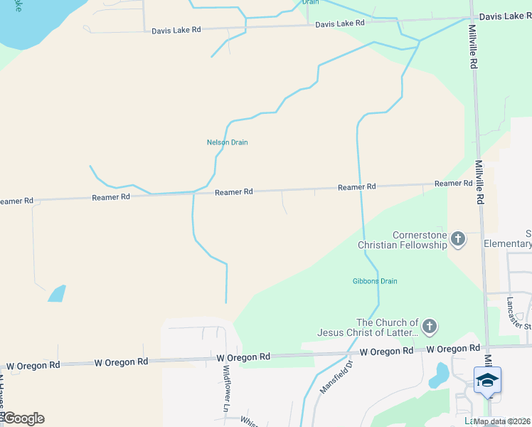 map of restaurants, bars, coffee shops, grocery stores, and more near 3338 Reamer Road in Lapeer