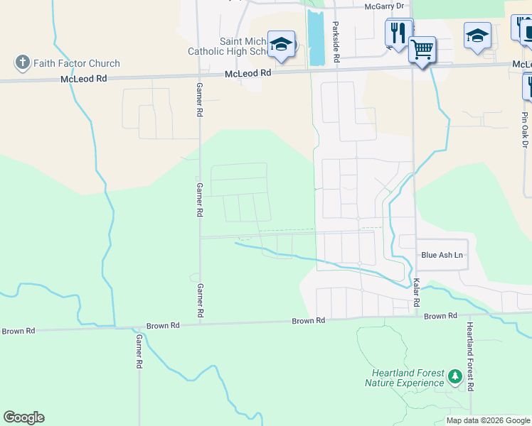 map of restaurants, bars, coffee shops, grocery stores, and more near 7745 Tupelo Crescent in Niagara Falls