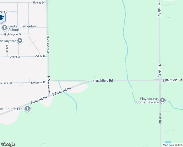 map of restaurants, bars, coffee shops, grocery stores, and more near 7209 East Richfield Road in Davison