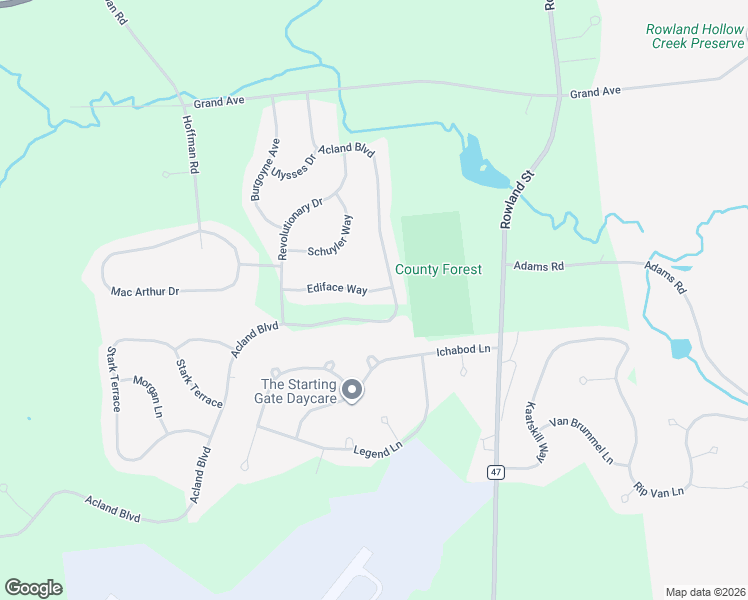 map of restaurants, bars, coffee shops, grocery stores, and more near 822 Ediface Way in Ballston Spa