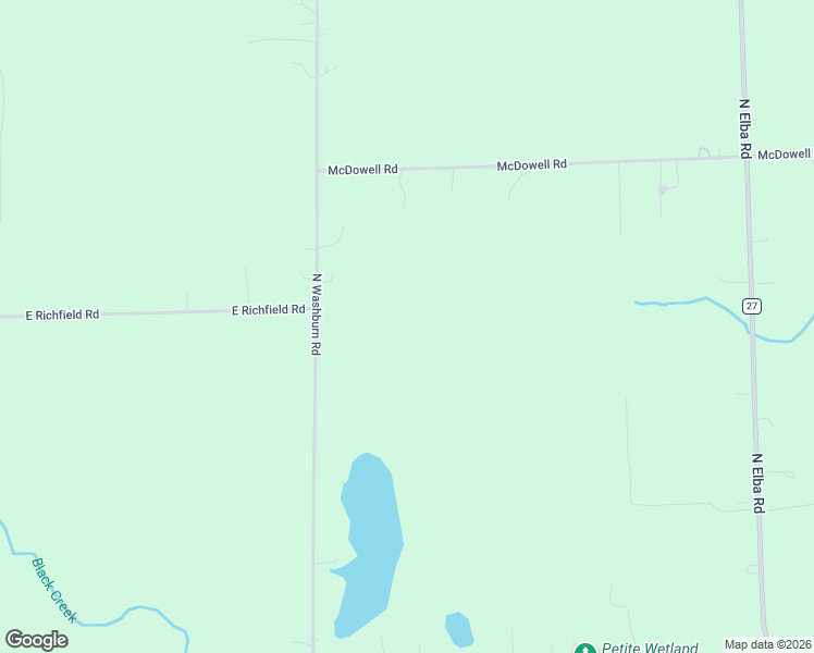 map of restaurants, bars, coffee shops, grocery stores, and more near 3476 North Washburn Road in Davison