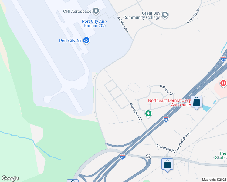 map of restaurants, bars, coffee shops, grocery stores, and more near 20 Doris Avenue in Portsmouth
