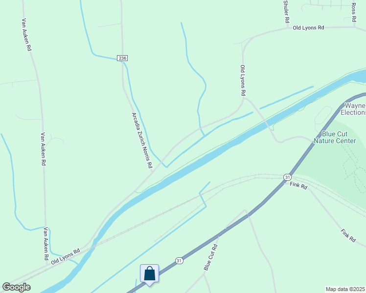 map of restaurants, bars, coffee shops, grocery stores, and more near 6974 Old Lyons Road in Newark